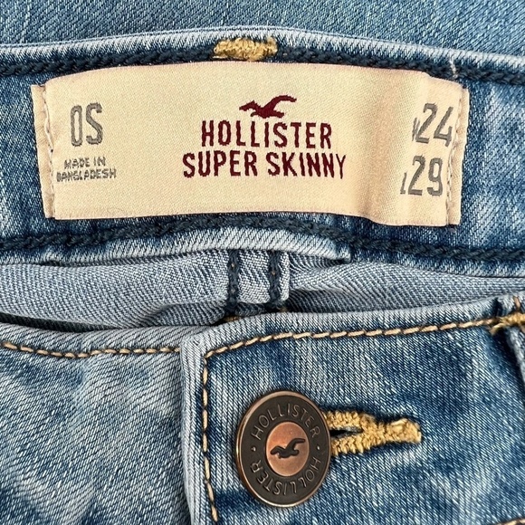 Hollister Super Skinny Distressed Jeans Size 0 Short (24 x 29) Women’s - Picture 2 of 8